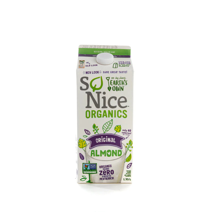Earth's Own - So Nice Organics Almond Original, 1.75L