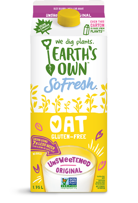 Earth's Own - So Fresh Oat Unsweetened Original, 1.75L