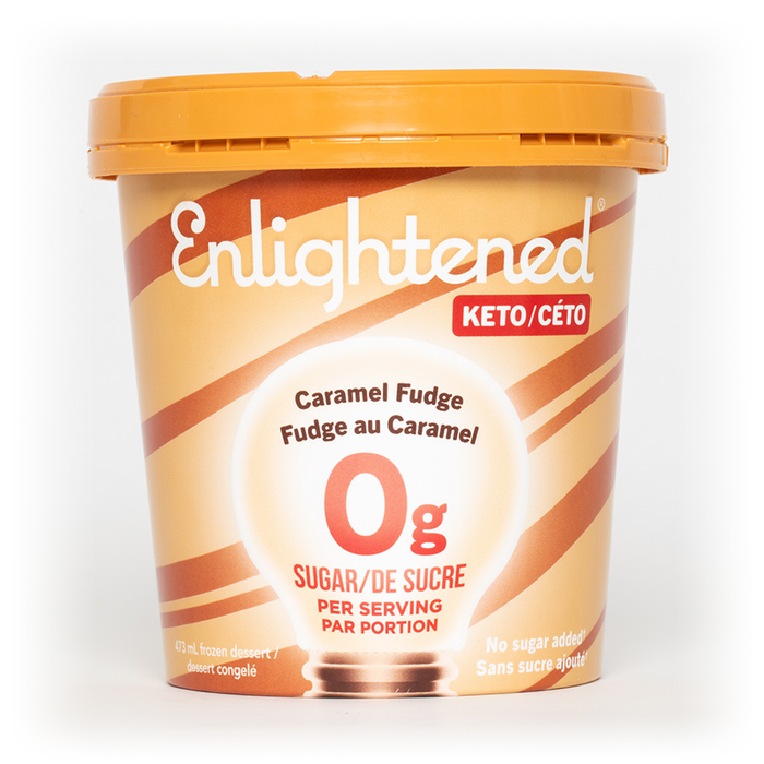 Enlightened - Keto Caramel Fudge Ice Cream, 473ml