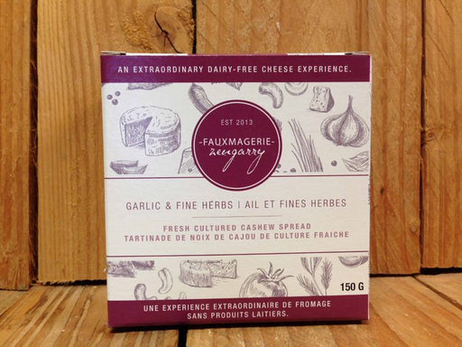 Fauxmagerie Zengarry - Garlic & Fine Herbs Cashew Spread, 150g