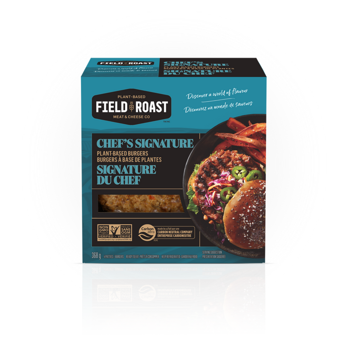 Field Roast - Chef's Signature Plant-Based Burger, 368g