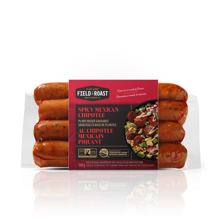 Field Roast - Spicy Mexican Chipotle Plant-Based Sausages, 368g