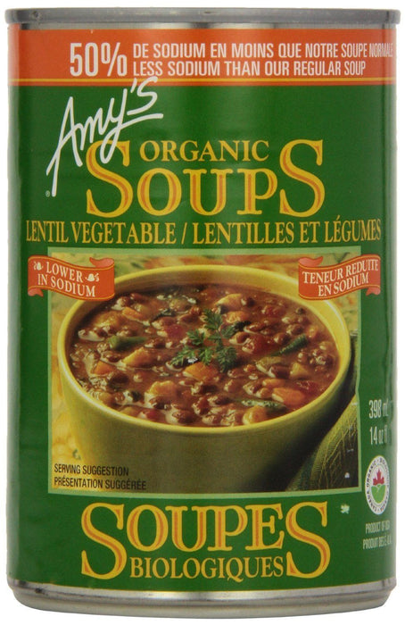 Amy's Kitchen - Lentil Vegetable Low Sodium, 398ml