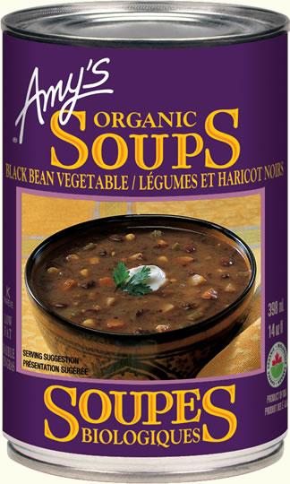 Amy's Kitchen - Organic Black Bean Vegetable Soup, 398ML