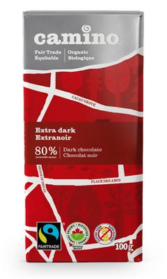 Camino - Extra Dark Chocolate Bar, 100g