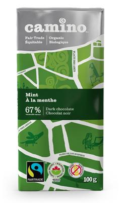 Camino - Mint Chocolate Bar, 100g