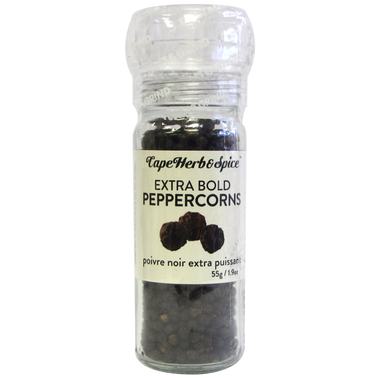 Cape Herb & Spice Company - Extra Bold Peppercorns Grinder, 55G