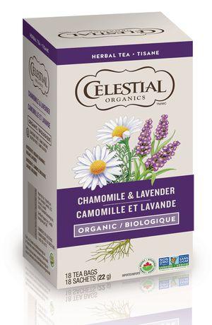 Celestial Seasonings - Organic Chamomile Lavender Tea, 18 TEA BAGS