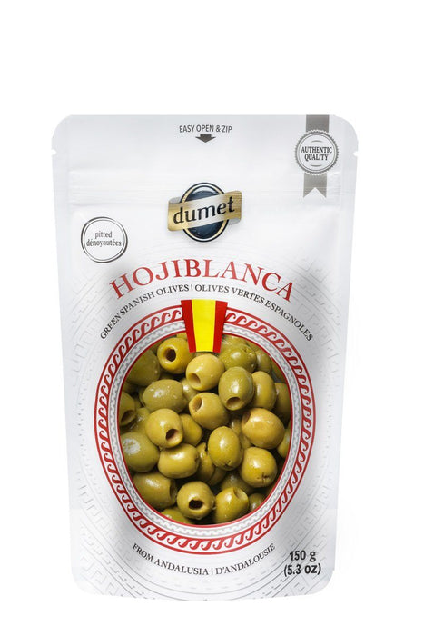 Dumet - Hojiblanca Spanish Green Pitted Olives, 150g