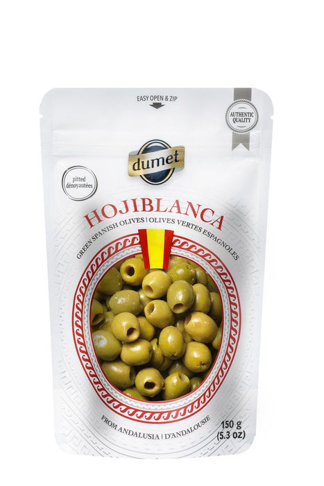 Dumet - Hojiblanca Spanish Green Pitted Olives, 150g