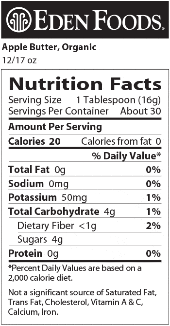 Eden - Org Apple Butter - 400ml