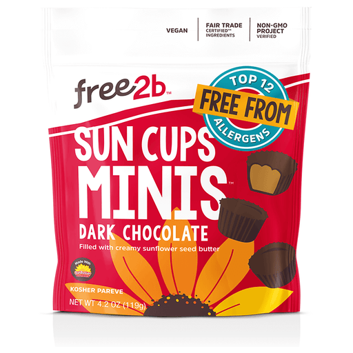 Free2b - Sun Cup Minis Dark Chocolate, 119g
