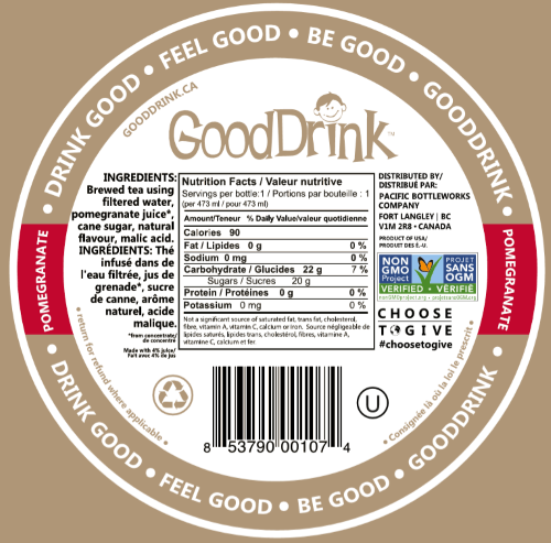 Good Drink - Pomegranate Tea, 478 ml