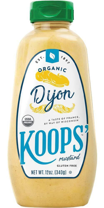 Koops' - Organic & Gluten Free Mustard, Dijon, 325ml