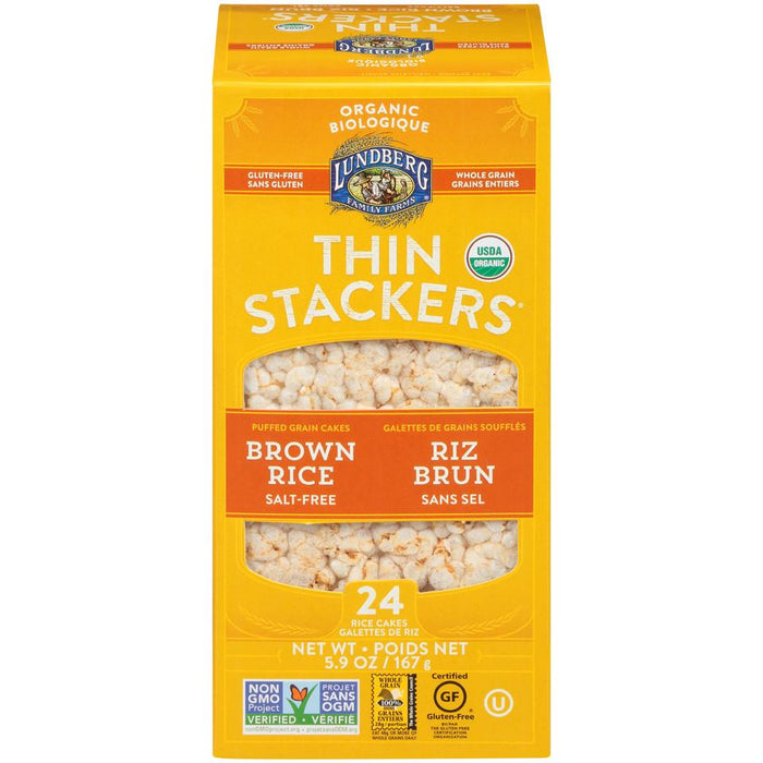 Lundberg Family Farms - Thinstackers - Saltfree - 167g