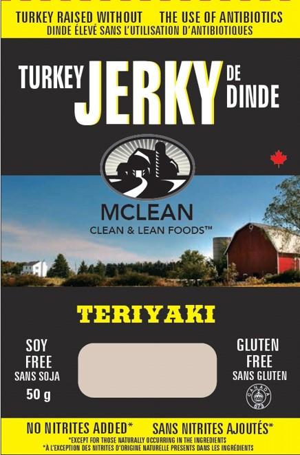 Mclean - Teriyaki Turkey Jerky - 45g