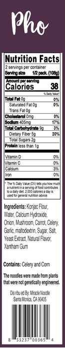 Miracle Noodle - Ready-to-Eat Vegan Pho, 215g