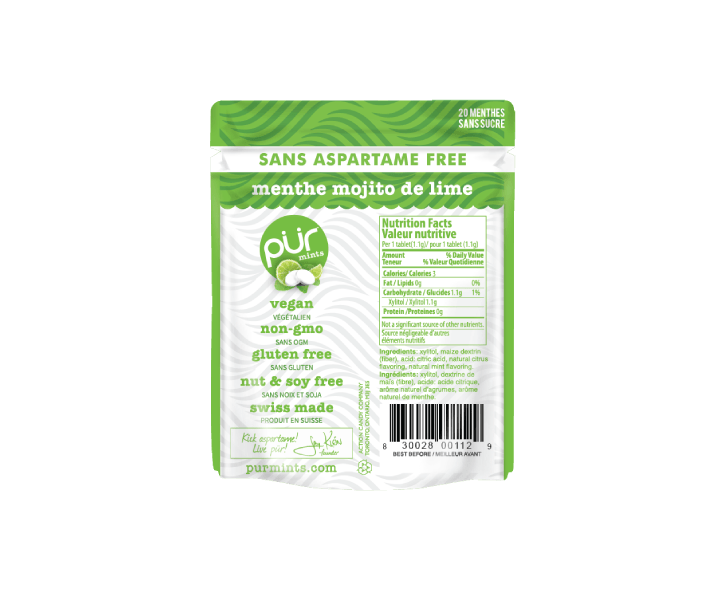 Pur Gum - Mojito Lime Mints, 22g