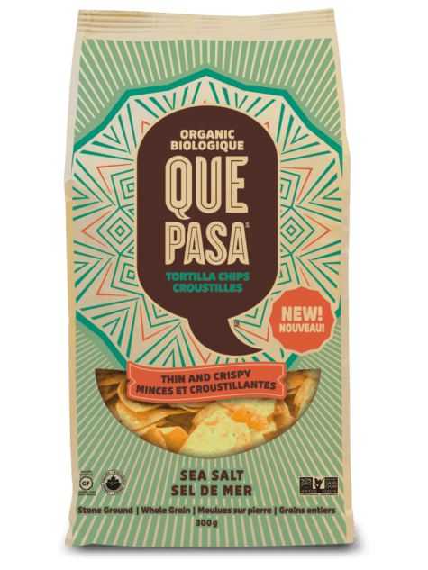 Que Pasa - Tortilla Chips, Thin & Crispy, Sea Salt, 300g