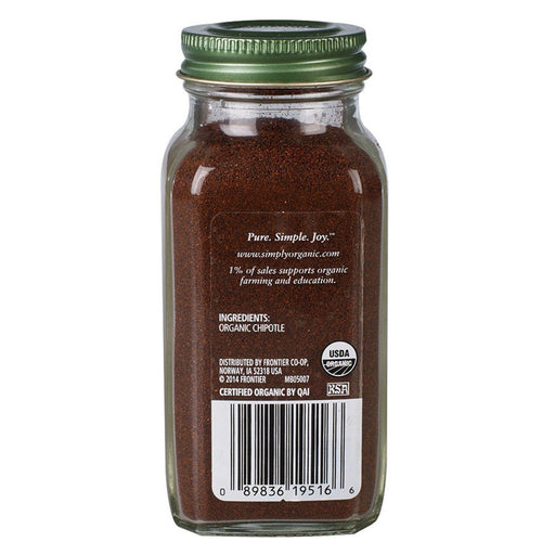 Simply Organic Ground Chipotle - 65g
