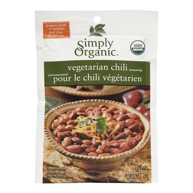 Simply Organic Veggie Chili Seasoning Mix - 33g