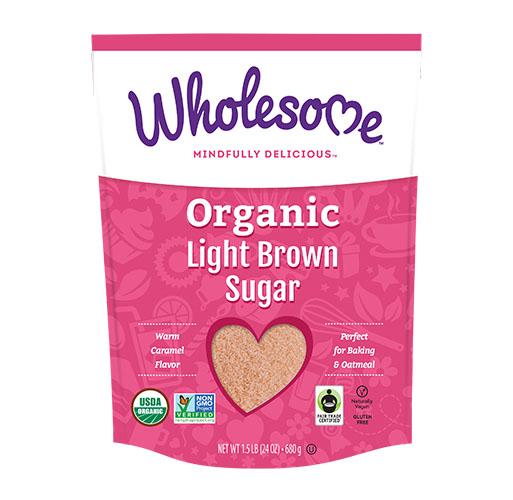 Wholesome Sweeteners - Organic Light Brown Sugar Fair Trade, 681g
