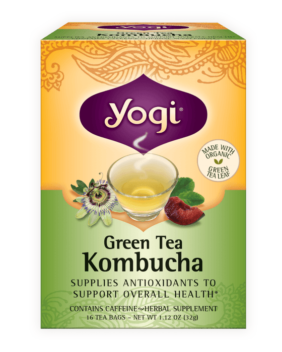 Yogi - Green Tea With Kombucha, 16 bags