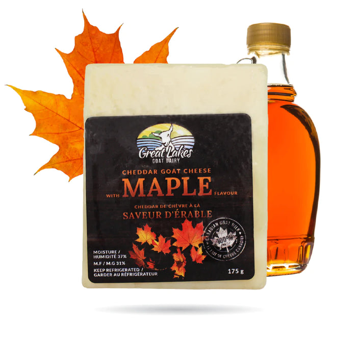 Great Lakes Goat Dairy - Maple Cheddar Goat Cheese, 175g