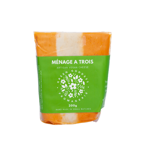 Green Goddess Fromagerie - Menage A Trois Artisan Vegan Cheese, 200g