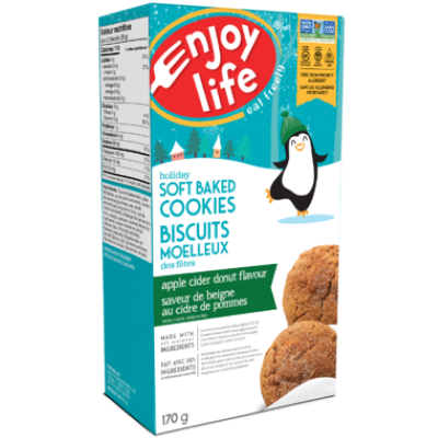 Enjoy Life - Holiday Soft Baked Cookies, Apple Cider Donut, 170g