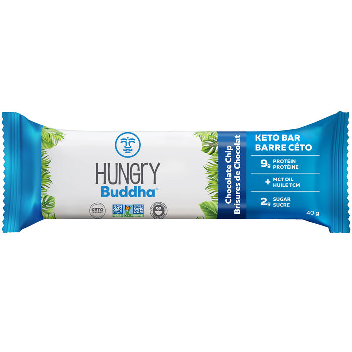 Hungry Buddha - Keto Bar, Chocolate Chip, 40g