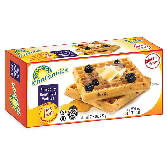 Kinnikinnick - Blueberry Homestyle Waffles, 222g