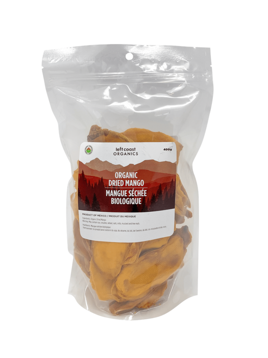 Left Coast Organics - Organic Dried Mango, 400g
