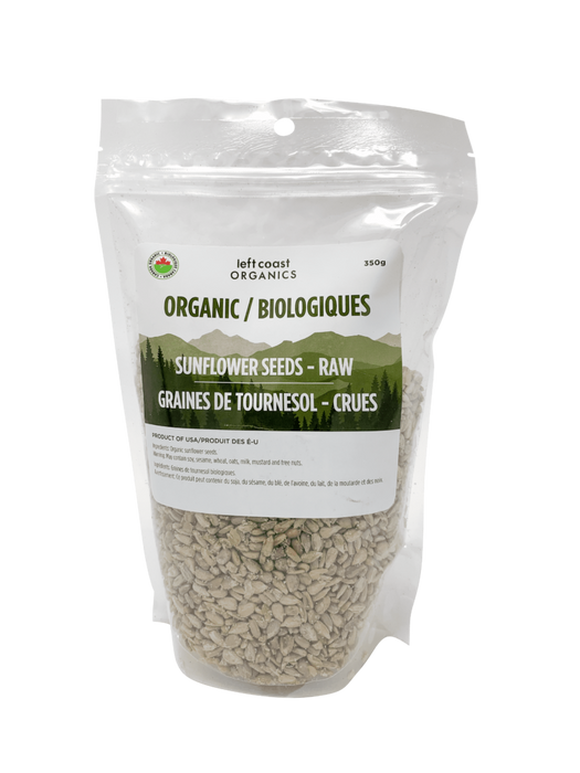 Left Coast Organics - Organic Sunflower Seeds, Raw, Hulled, 1.8kg