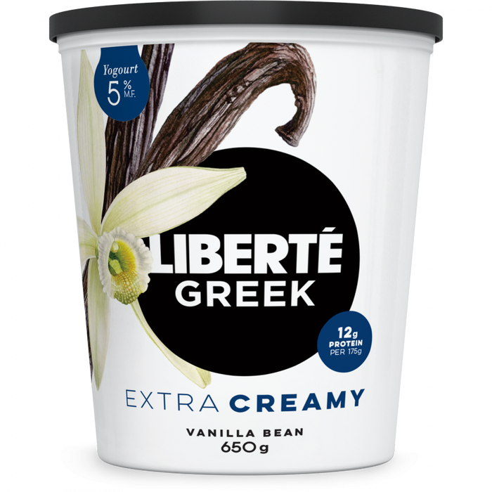Liberté - Vanilla Bean Greek Yogurt 5%, 650g