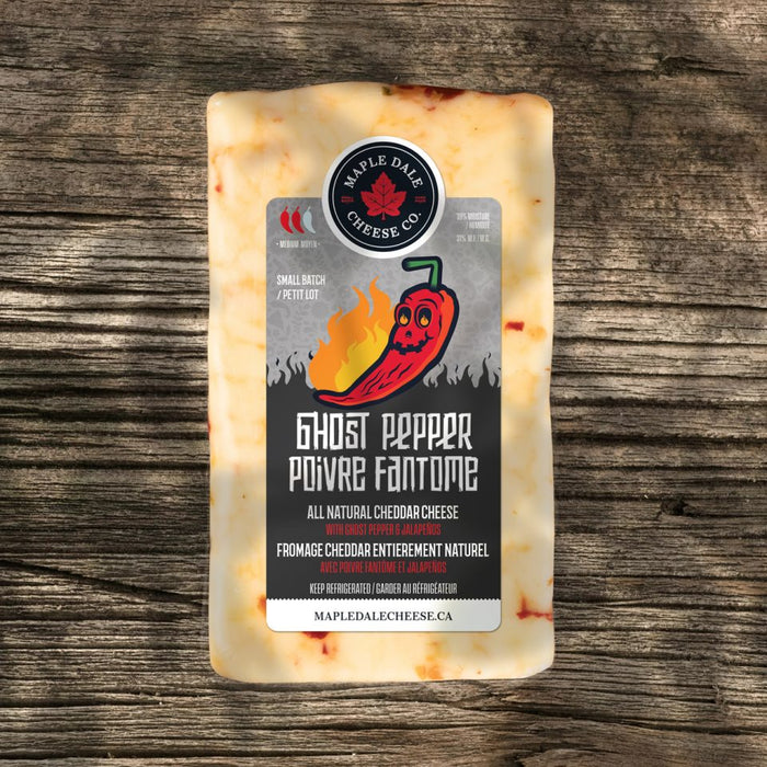 Maple Dale Cheese Co. - Ghost Cheddar Cheese, 250g