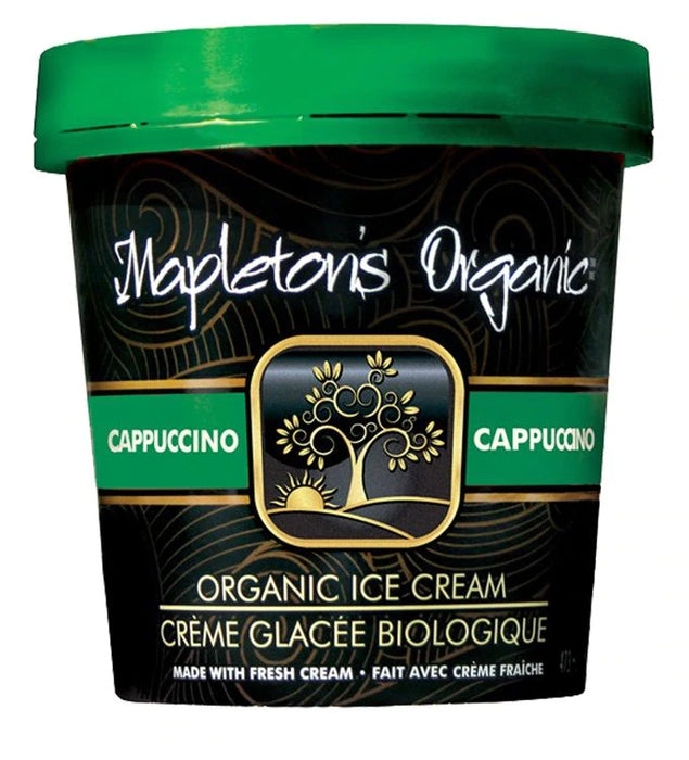 Mapleton's Organic - Cappuccino Ice Cream, 500ml