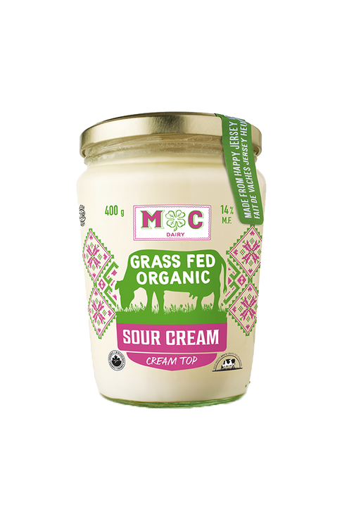 M-C Dairy - Grass Fed Organic Sour Cream, 400g