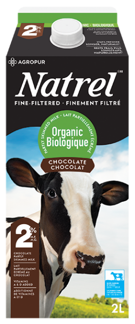 Natrel - Organic Fine-Filtered 2% Chocolate Milk, 2L
