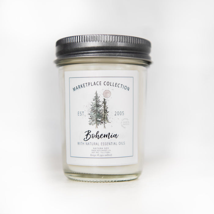 Natura Soylights - Marketplace Jar Soy Candle, Bohemia, 7 oz