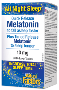 Natural Factors - Melatonin Quick Release Plus Timed Release 10mg, 90 tablets