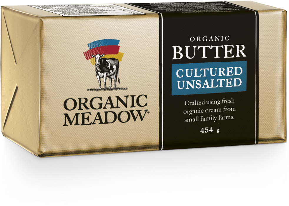 Organic Meadow - Organic Cultured Unsalted Butter, 454g