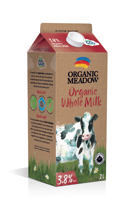 Organic Meadow - Organic Whole Milk 3.8% M.F., 2L