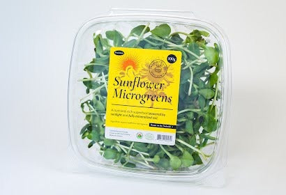 Paradise Fields - Organic Sunflower Sprouts Microgreens, 100g