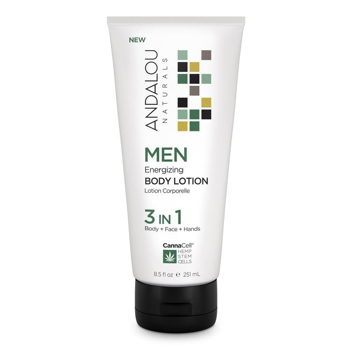 Andalou Naturals - Men's Energizing Body Lotion 3-in-1, 251mL