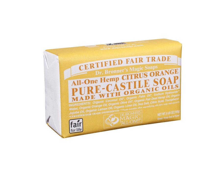 Dr. Bronner's - Citrus Orange Bar Soap, 140g