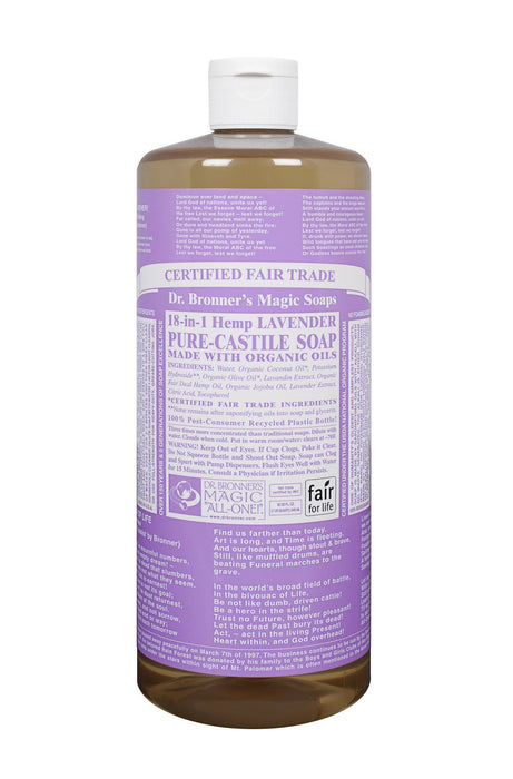 Dr. Bronner's - Organic Lavender Oil Castile Soap - 944ml