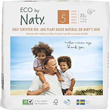 Eco by NATY - Baby Diapers (size 5, 24-55 lbs., 22 count)