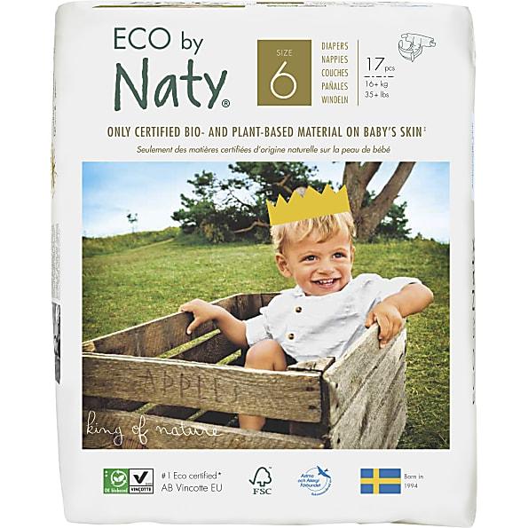 Eco by NATY - Baby Diapers (size 6, 35+ lbs., 17 count)