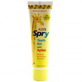 Spry Kids Tooth Gel - Strawberry Banana, 60ml